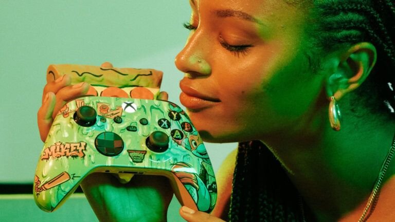 Estos controladores TMNT Xbox con aroma a pizza se ven lo suficientemente buenos como para comer